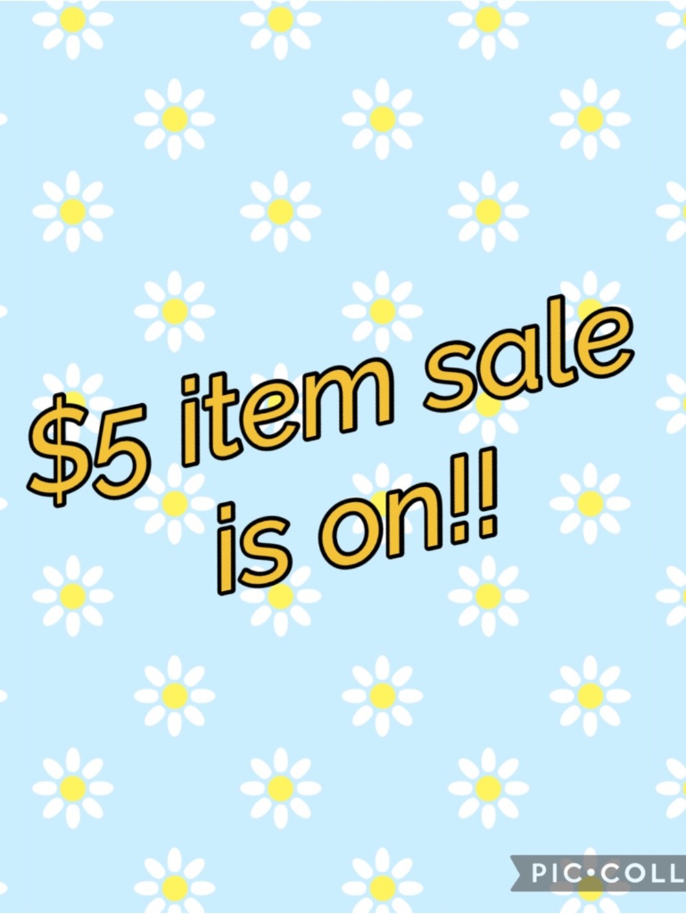 Select items are just $5 , and are all tagged accordingly